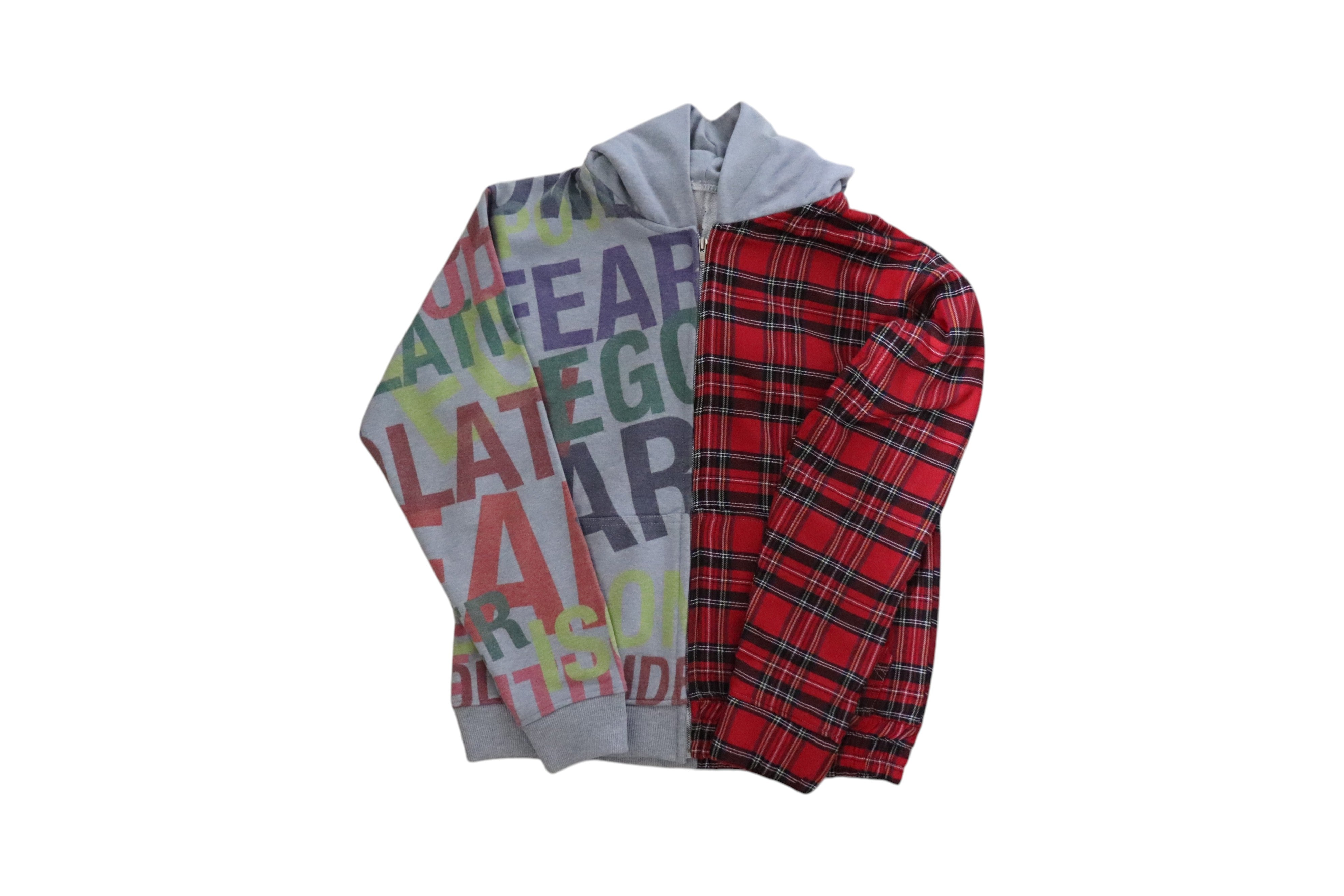Flores Multi-Colored & Plaid Zip Jacket